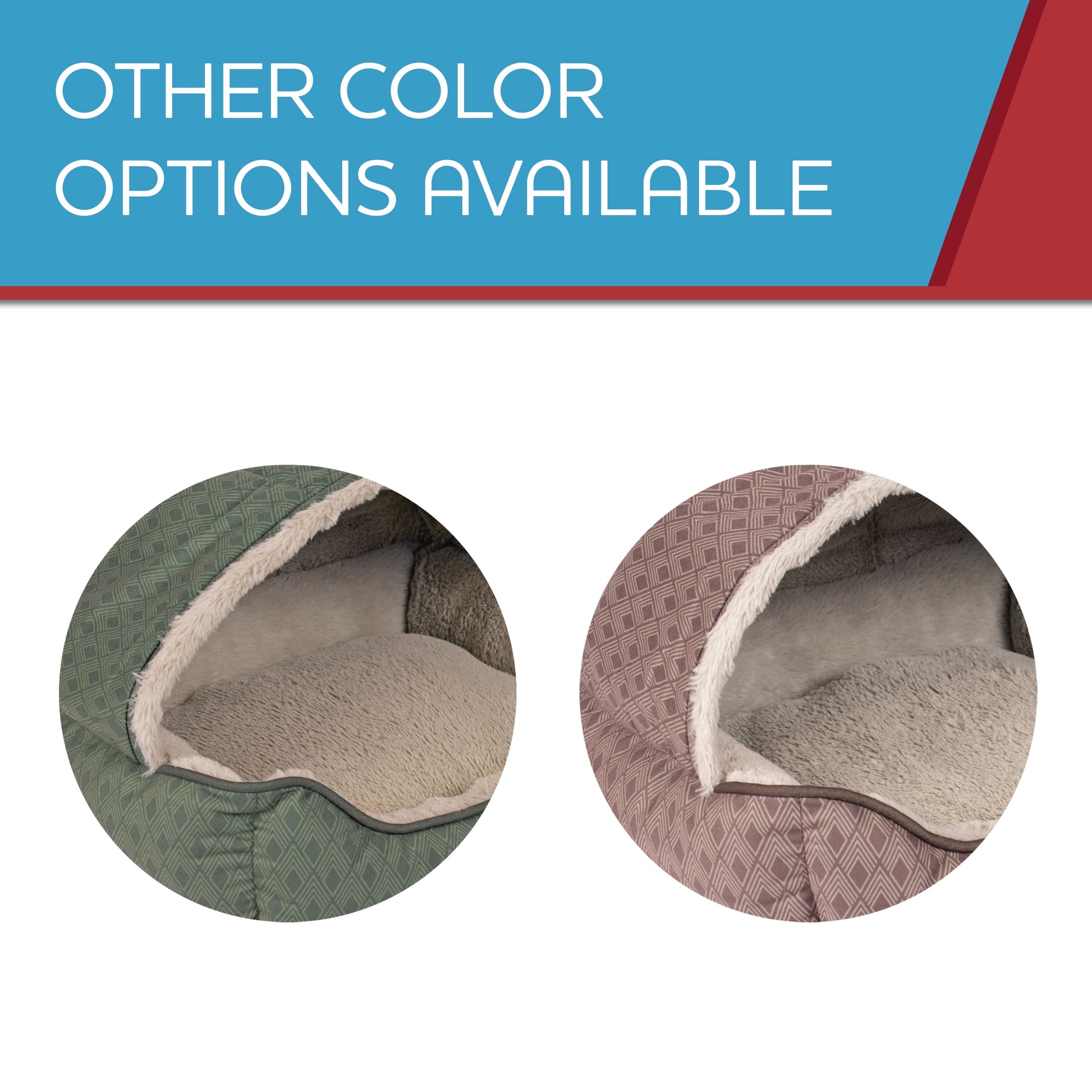 Vibrant Life Oval Cuddler Pet Bed, Covered, Small, Green 18" X 14" X 12"