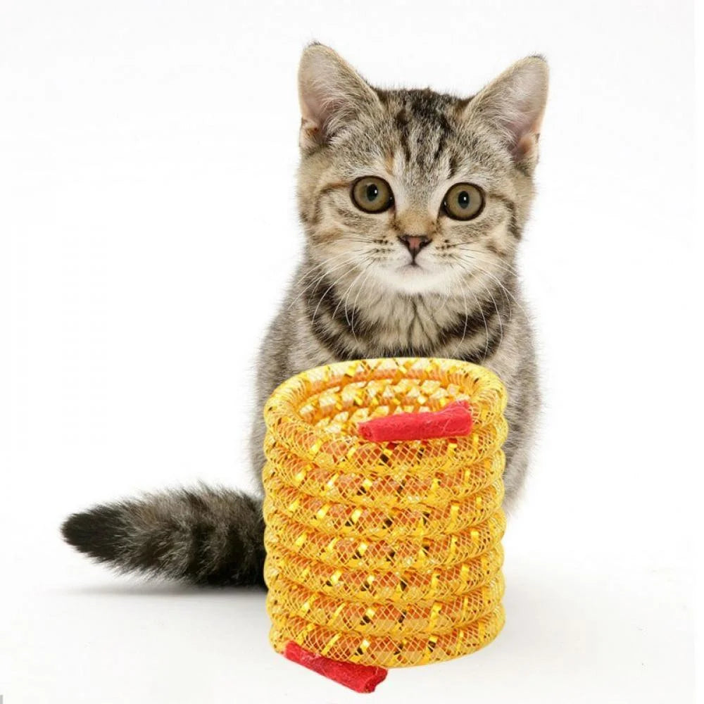 Interactive Plush & Ball Cat Toy Set with Training Accessories, Assorted Colors (2 Piece)