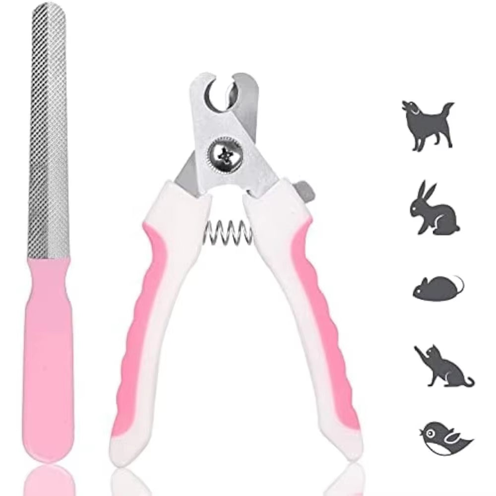 Dog Nail Trimmers and Cat Nail Clipper Set,Professional Dog Nail Clippers for Small Breeds, Pet Trimmers, Safe Cat Claw Clippers
