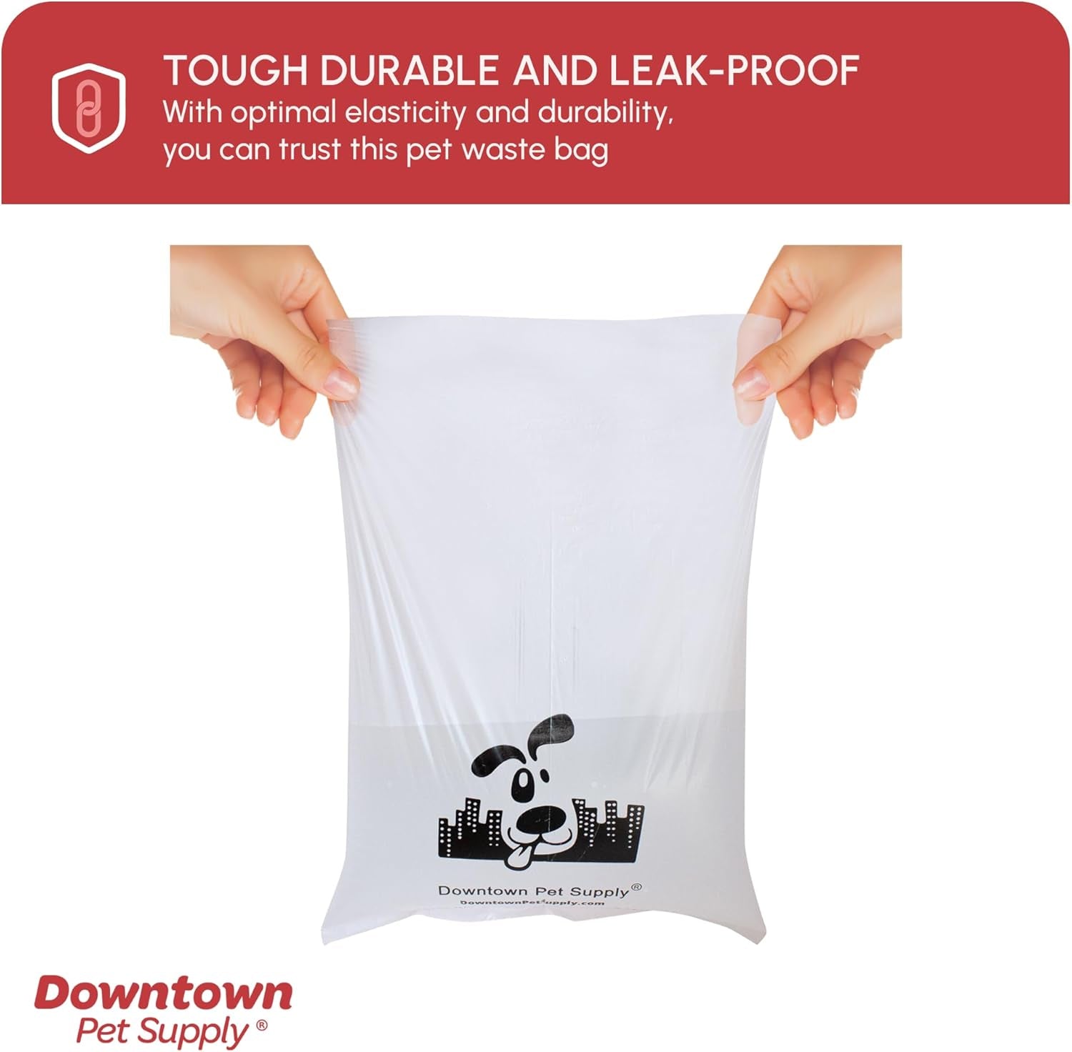 Unscented Poop Bags for Dogs with Dispenser, 500 Count - Leak-Proof Dog Waste Bags and Bone-Shaped Dog Poop Bags Holder for Leash - Pastel Rainbow, 12.5" X 8.5"